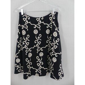 Betsey Johnson Vintage Small Skirt Witchy Whimsigoth Floral Stretch Y2K